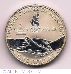 Image #1 of 1996 Atlanta Olympics - Cycling Dollar 1995 P