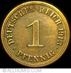 1 Pfennig 1913 G