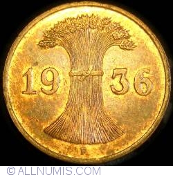 Image #2 of 1 Reichspfennig 1936 F