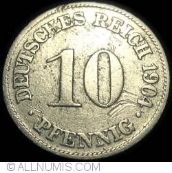 Image #1 of 10 Pfennig 1904 D