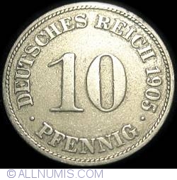 Image #1 of 10 Pfennig 1905 D