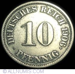Image #1 of 10 Pfennig 1906 J