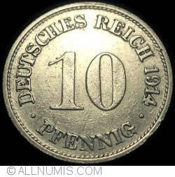 Image #1 of 10 Pfennig 1914 G