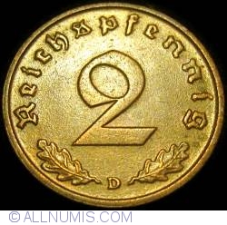 2 Reichspfennig 1939 D