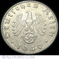 Image #2 of 50 Reichspfennig 1940 J