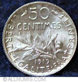Image #2 of 50 Centimes 1919