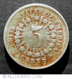 Shield Nickel 1866
