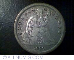 Image #1 of Seated Liberty Dime 1838 (*Stea mare)