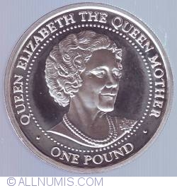 Image #1 of 1 Pound 1999 - Queen Elizabeth - The Queen Mother