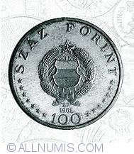 Image #2 of 100 Forint 1968 - 150 De Ani De La Nasterea Lui Ignacz Semmelweis