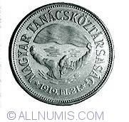 Image #2 of 100 Forint 1969 - A 50-a aniversare a Republicii Sovietice Ungaria