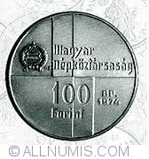Image #1 of 100 Forint 1974 - Aniversarea a 50 de ani a Bancii Nationale