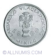 Image #2 of 100 Forint 1985 - World Football Championship 1986 - Mexico - God of Rain
