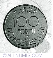 100 Forint 1988 - Cupele Mondiale de Fotbal  - Italia 1990