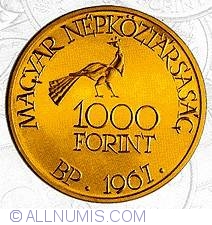 Image #1 of 1000 Forint 1967 - 85 de ani de la nasterea compozitorului Zoltan Kodaly