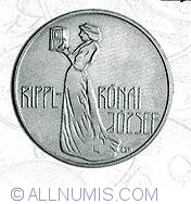 Image #2 of 200 Forint 1977 - Pictura de Jozsef Rippl-Ronai - Femeie cu colivie