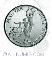 200 Forint 1980 - Winter Olympics - Lake Placid - New York