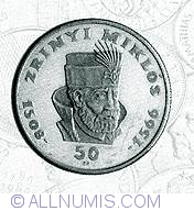 50 Forint 1966 - 400th anniversary of the death of Miklos Zrinyi