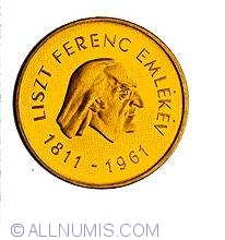 Image #2 of 500 Forint 1961 - 150th anniversary of the birth of Ferenc Liszt