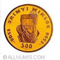 500 Forint 1966 - 400th anniversary of the death of Miklos Zrinyi