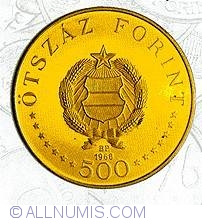 Image #2 of 500 Forint 1968 - 150 De Ani De La Nasterea Lui Ignacz Semmelweis