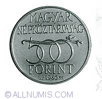 Image #1 of 500 Forint 1986 - Aniversarea de 300 ani de la recuperarea orasului Buda de la Imperiul Otoman
