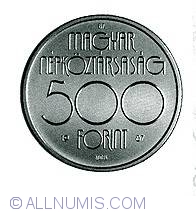 Image #1 of 500 Forint 1987 - Olympic Games - Seoul 1988