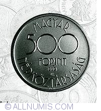 Image #1 of 500 Forint 1988 - World Football Championship - Italy 1990