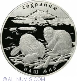Image #2 of 100 Ruble 2008 - Castorul European