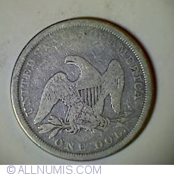Image #2 of Seated Liberty Dollar 1864