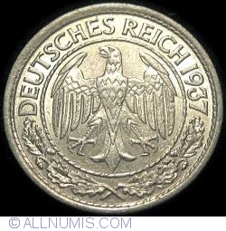 Image #2 of 50 Reichspfennig 1937 A
