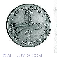 Image #1 of 2000 Forint 1996 - 50 de ani de la inceputul refolosirii Forint-ului
