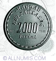 Image #1 of 2000 Forint 1998 - Aniversarea de 150 ani de la nasterea lui Lorand Eotvos