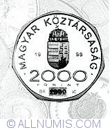 Image #1 of 2000 Forint 1999 - Noul Mileniu