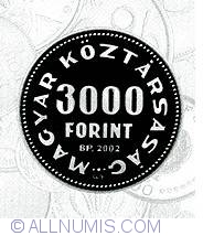 3000 Forint 2001 - 100th Anniversary - Birth of Kovacs Margit