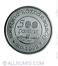 Image #1 of 500 Forint 1992 - Canonization of King Ladislaus I 