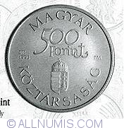 Image #1 of 500 Forint 1993 - Vechi Nave de pe Dunare - Arpad 1836
