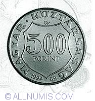 Image #1 of 500 Forint 1994 - Aniversarea de 100 ani de la moartea lui Lajos Kossuth