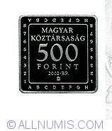 Image #1 of 500 Forint 2002 - Farkas Kempelen - Automatonul Turc (masina de jucat sah)
