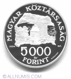 Image #1 of 5000 Forint 2004 - Castelul Visegrad si Turnul Solomon