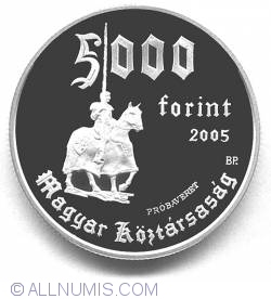 Image #1 of 5000 Forint 2005 - Castelul Diosgyor