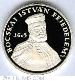 Image #2 of 5000 Forint 2005 - Design de moneda transilvaneana - Stefan Bocskai 1605