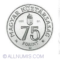 Image #1 of 75 Forint 1999 - Aniversarea de 75 ani de la infiintarea Bancii Nationale Maghiare