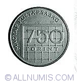 Image #1 of 750 Forint 1997 - World football championship  - France 1998
