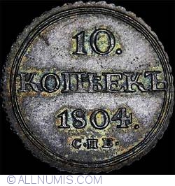 Image #1 of 10 Kopeks 1804 ФГ