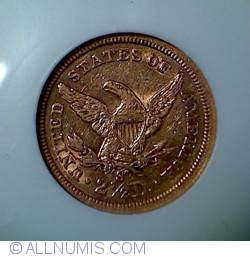 Image #2 of Gold Quarter Eagle 1873 S