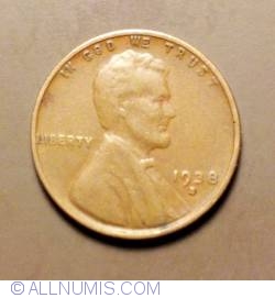 Image #1 of Lincoln Cent 1938 S