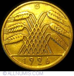 10 Reichspfennig 1926 G
