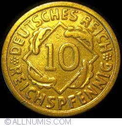 10 Reichspfennig 1926 G