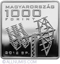 Image #1 of 1000 Forint 2012 - In commemoration of the launch of Hungary's first satellite MASAT - 1